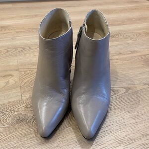 Nine West Taupe Ankle Booties